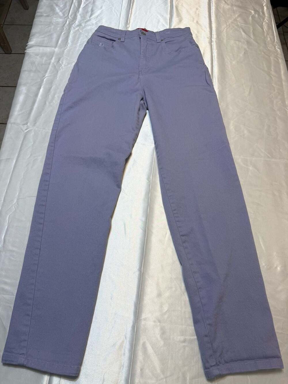 Gloria Vanderbilt Jeans Women Size 8 Purple Lavender Cotton Spandex Pants